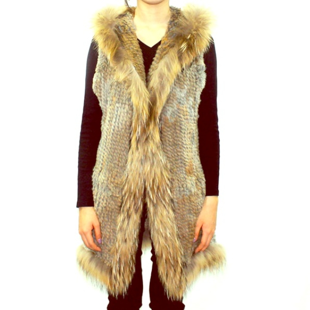 La Fiorentina Hooded Fur vest